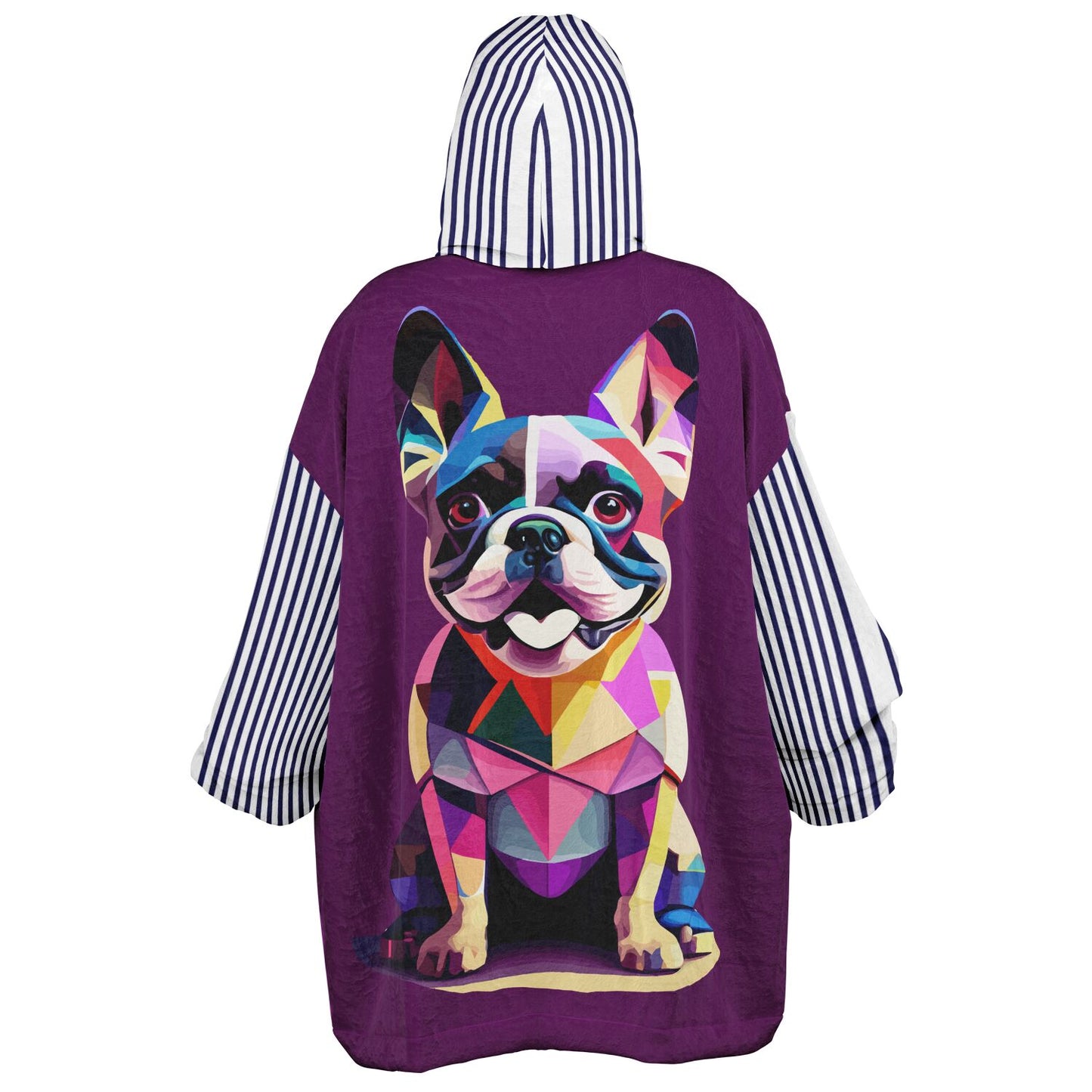 Snug Hoodie Economy - AOP Kukloso Cubist French Bulldog - Free Shipping