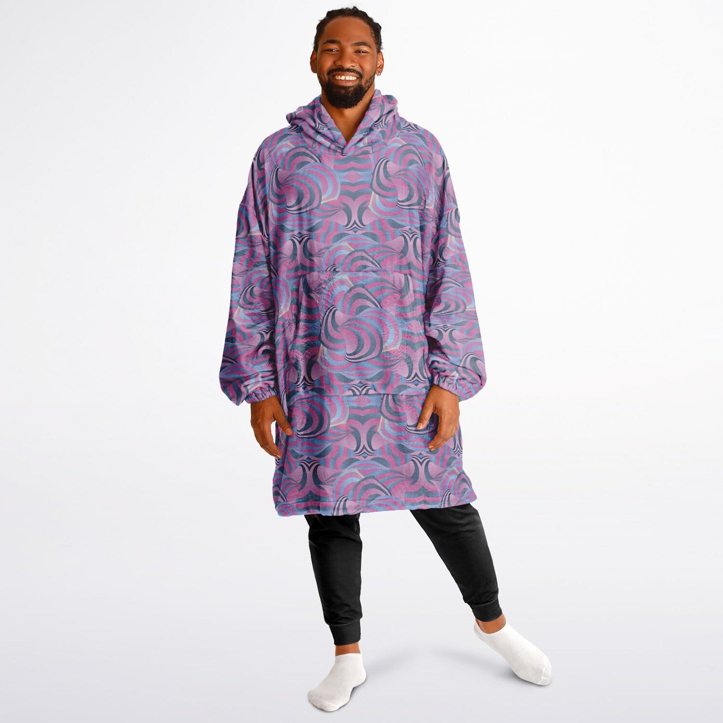 Snug Hoodie Economy - AOP Kukloso Ice Cream Swirls No 40 - Free Shipping