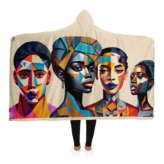 Hooded Blanket - AOP Kukloso The Four Ladies No 4 - Free Shipping