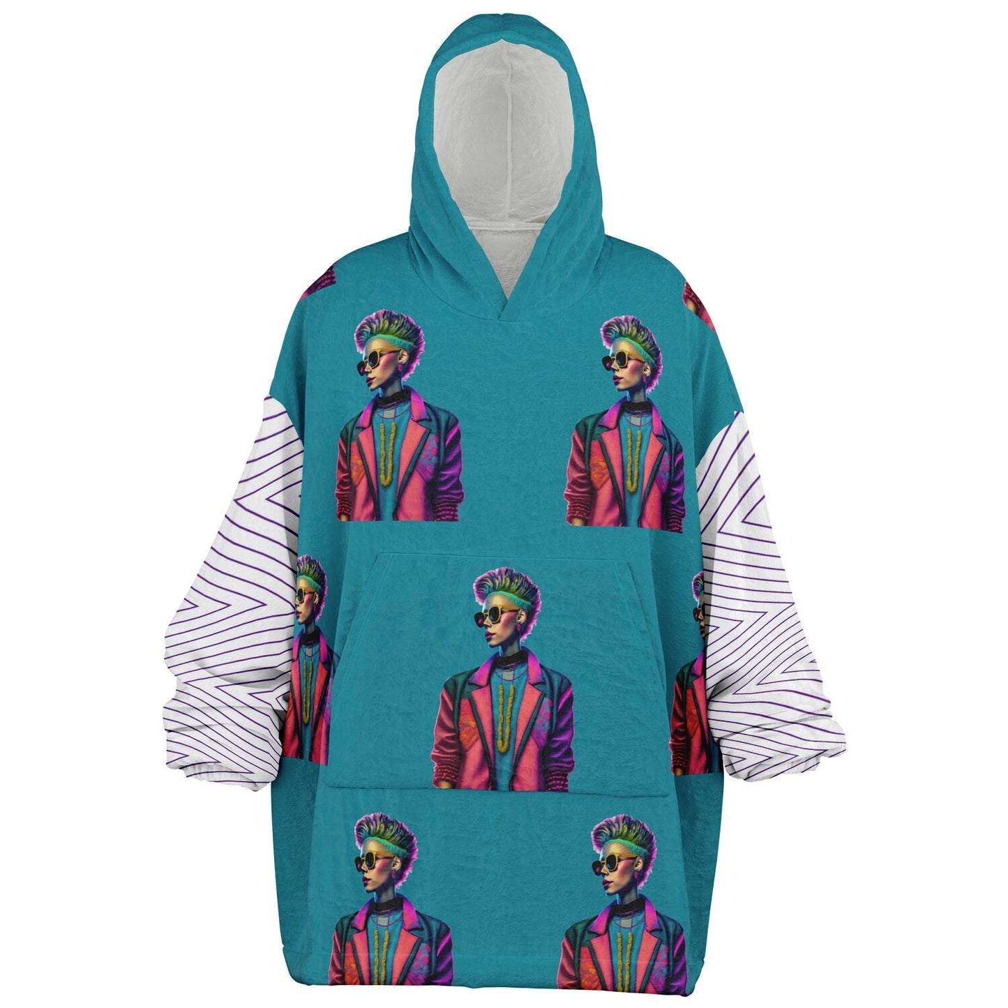 Snug Hoodie Economy - AOP Kukloso Punk Chic No 1 H - Free Shipping