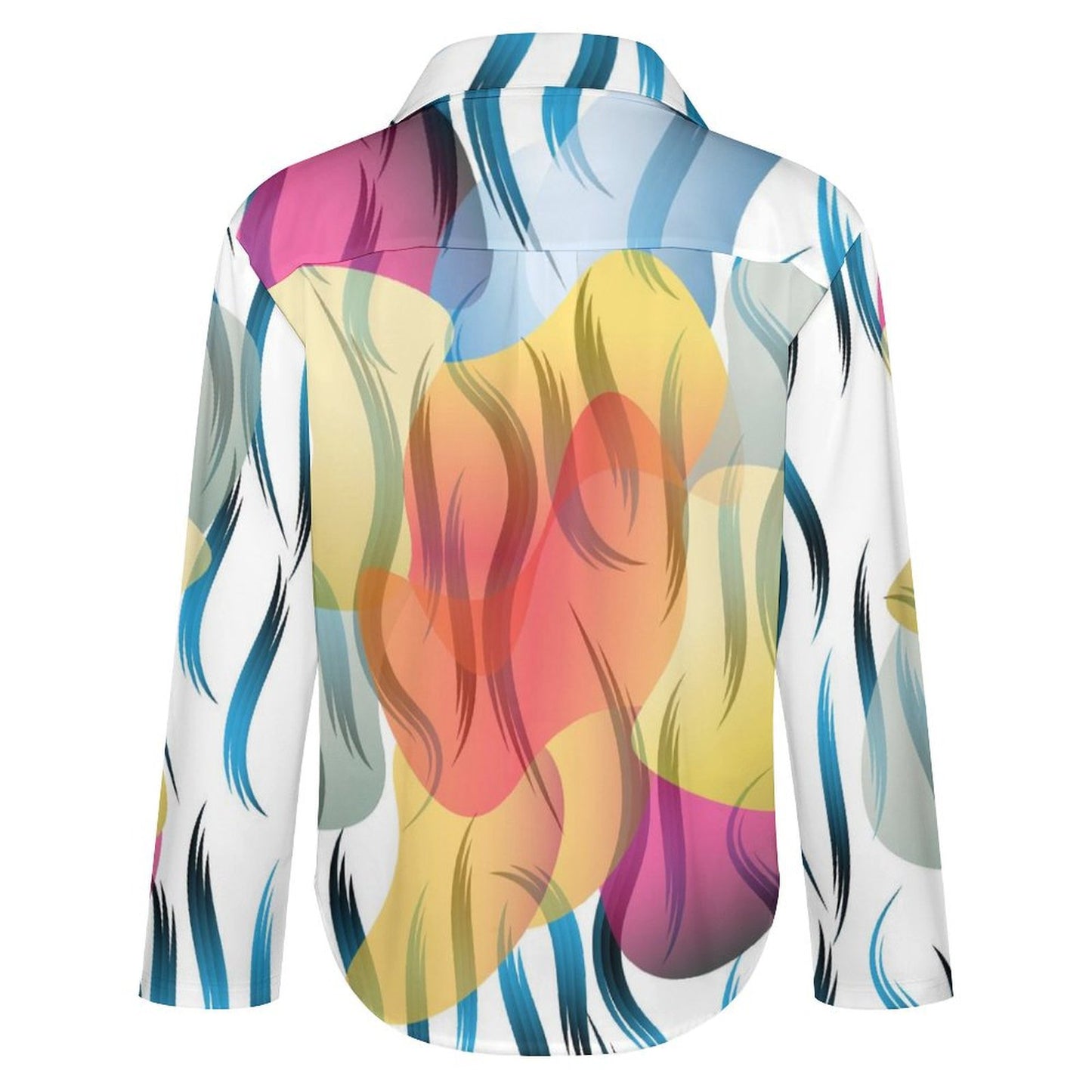 Long Sleeve Shirt Blouse Kukloso Abstract No 1611