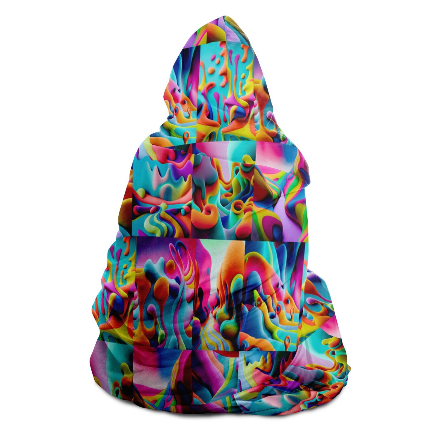 Hooded Blanket - AOP Kukloso Got Color Small Pattern - Free Shipping