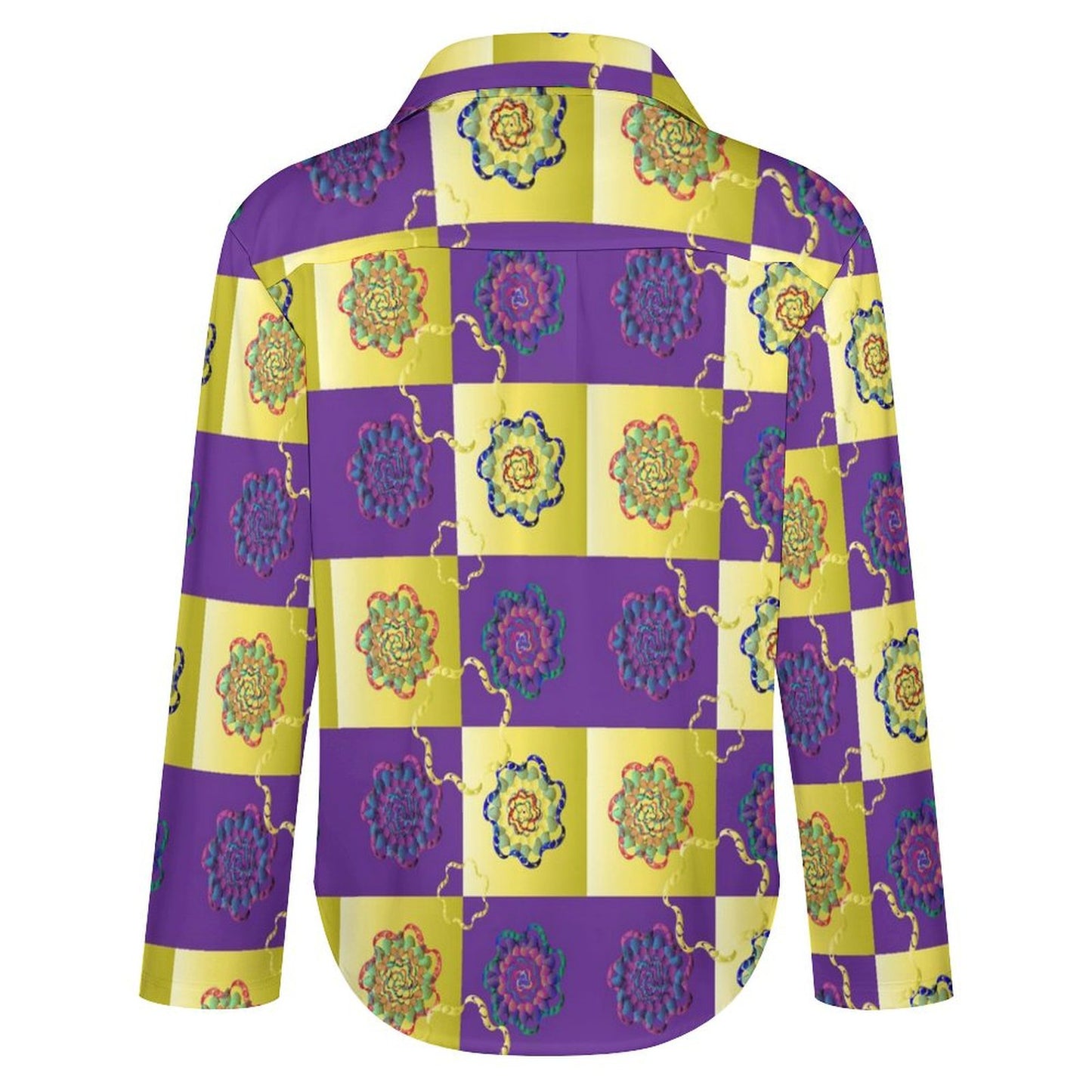 Long Sleeve Shirt Blouse Kukloso Abstract No 930