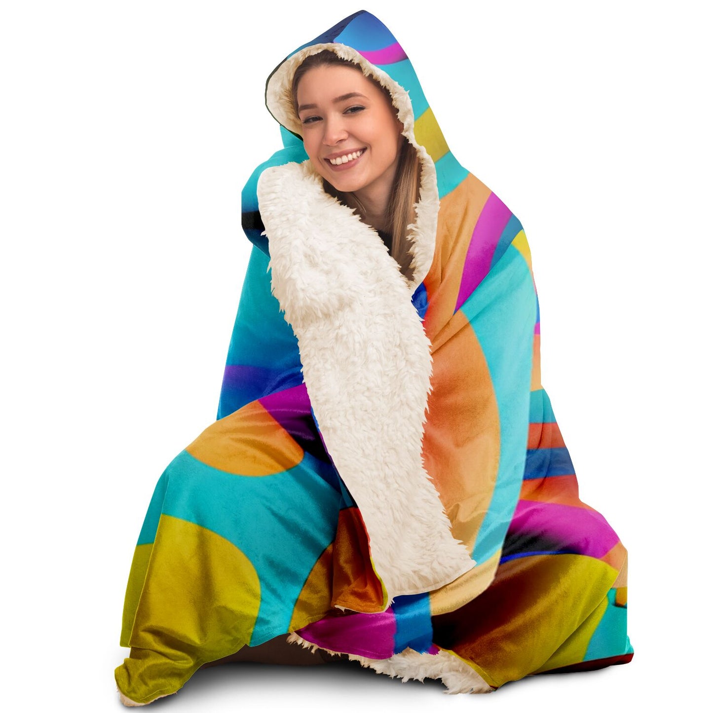 Hooded Blanket - AOP Kukloso Got Color Extra Large Pattern - Free Shipping