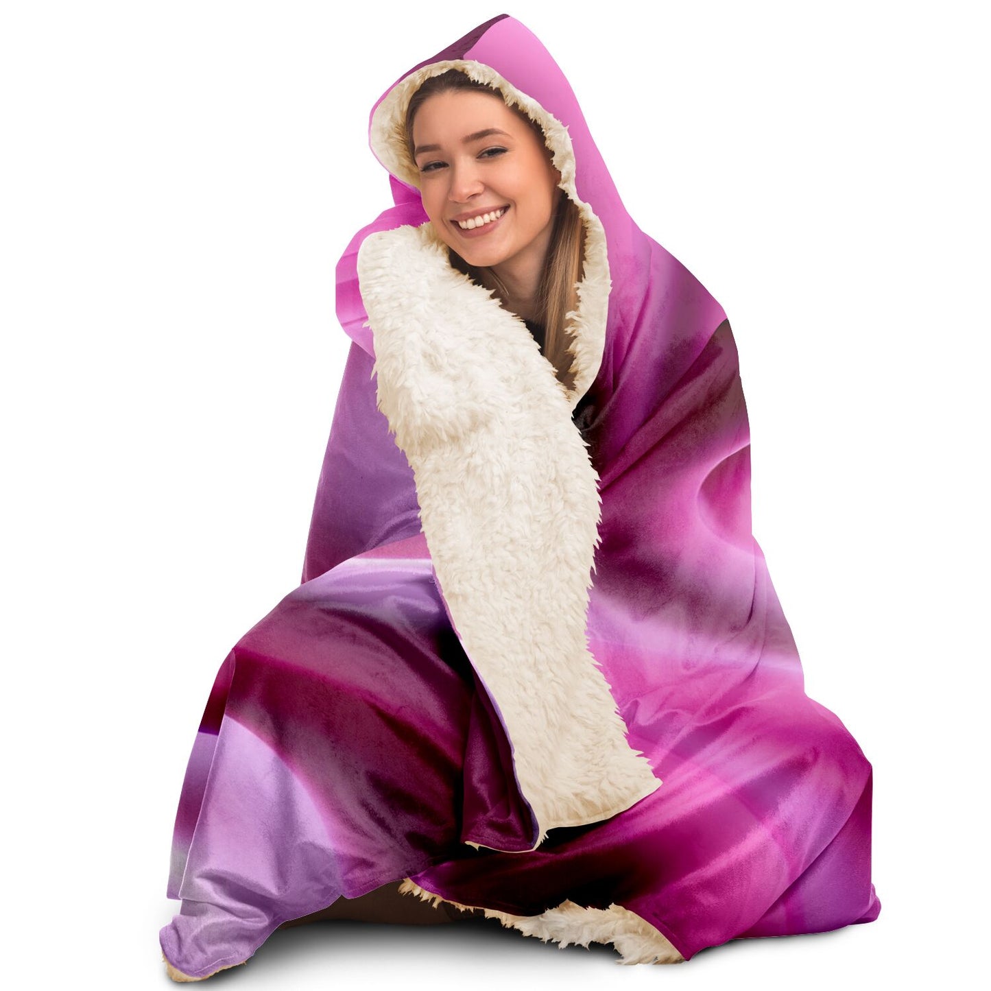 Hooded Blanket - AOP Kukloso Color Flows No 9 - Free Shipping