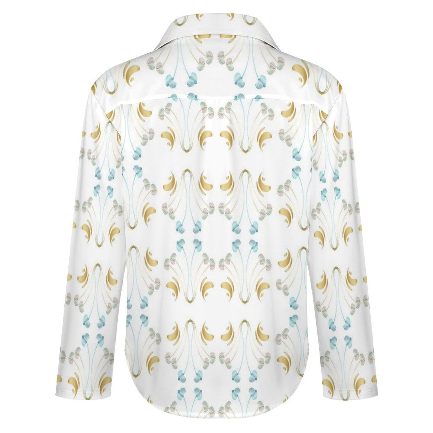 Long Sleeve Shirt Blouse Kukloso Abstract No 1168.3