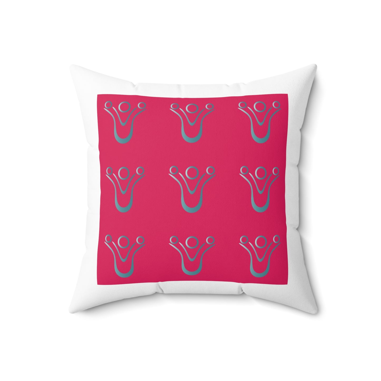 Spun Polyester Square Pillow Kukloso Fleurons No 29 - Free Shipping