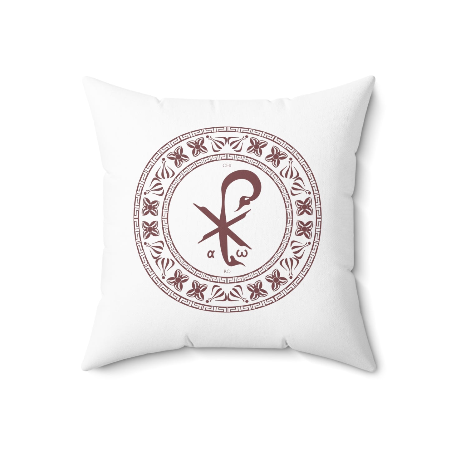 Spun Polyester Square Pillow PX Christogram, Two Designs - Free Shipping