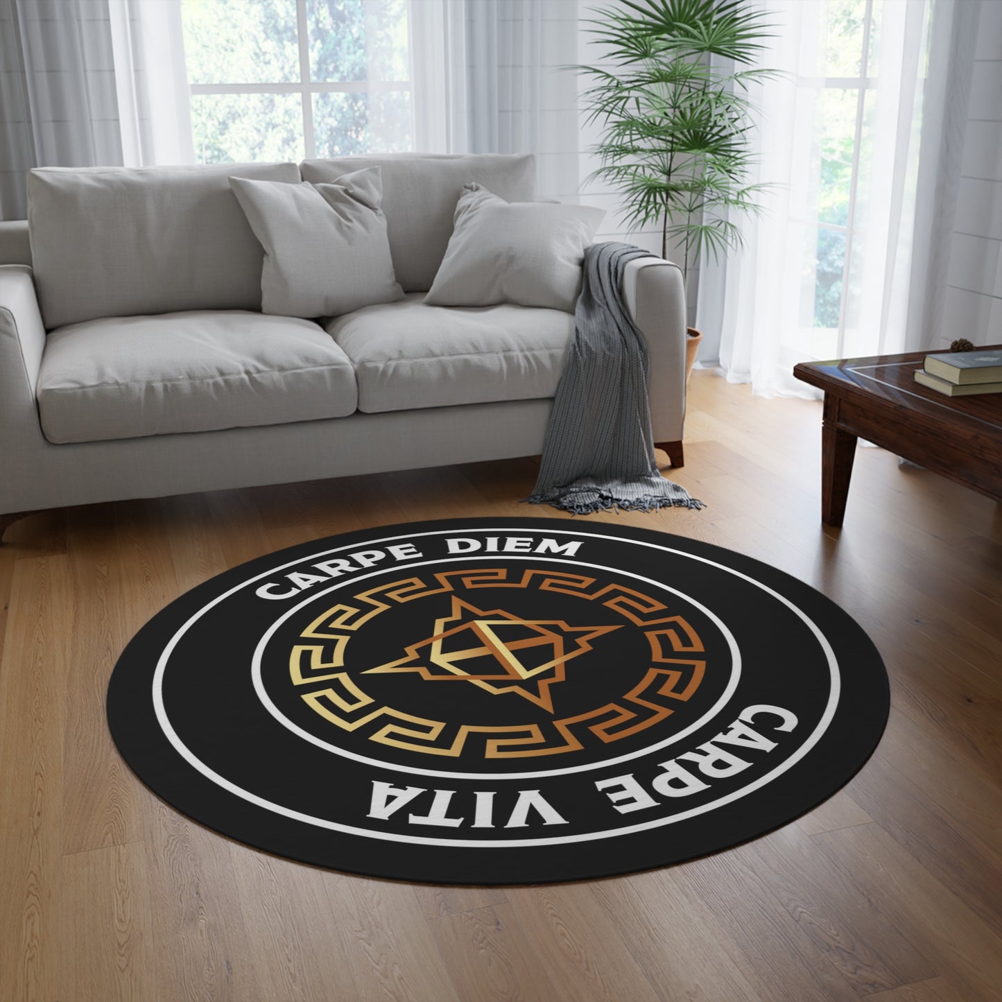 Round Rug Kukloso MD No 11 Carpe Diem - Carpe Vita Free Shipping