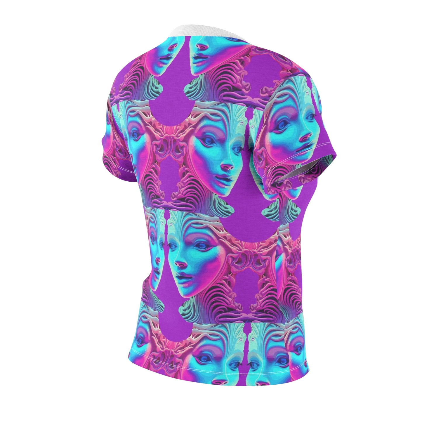 Women's Cut & Sew Tee (AOP) Kukloso Space Face No 14 - Free Shipping