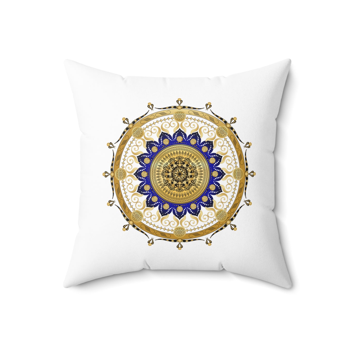 Spun Polyester Square Pillow Kukloso Untitled Mandala No 1687/ First Stanza - 'Endymion' by John Keats Version One - Free Shipping