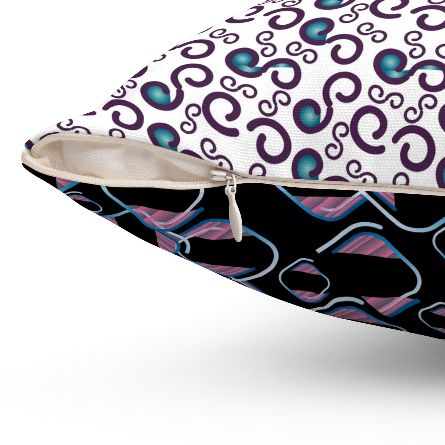 Spun Polyester Square Pillow Kukloso Abstractical No 26 - Free Shipping