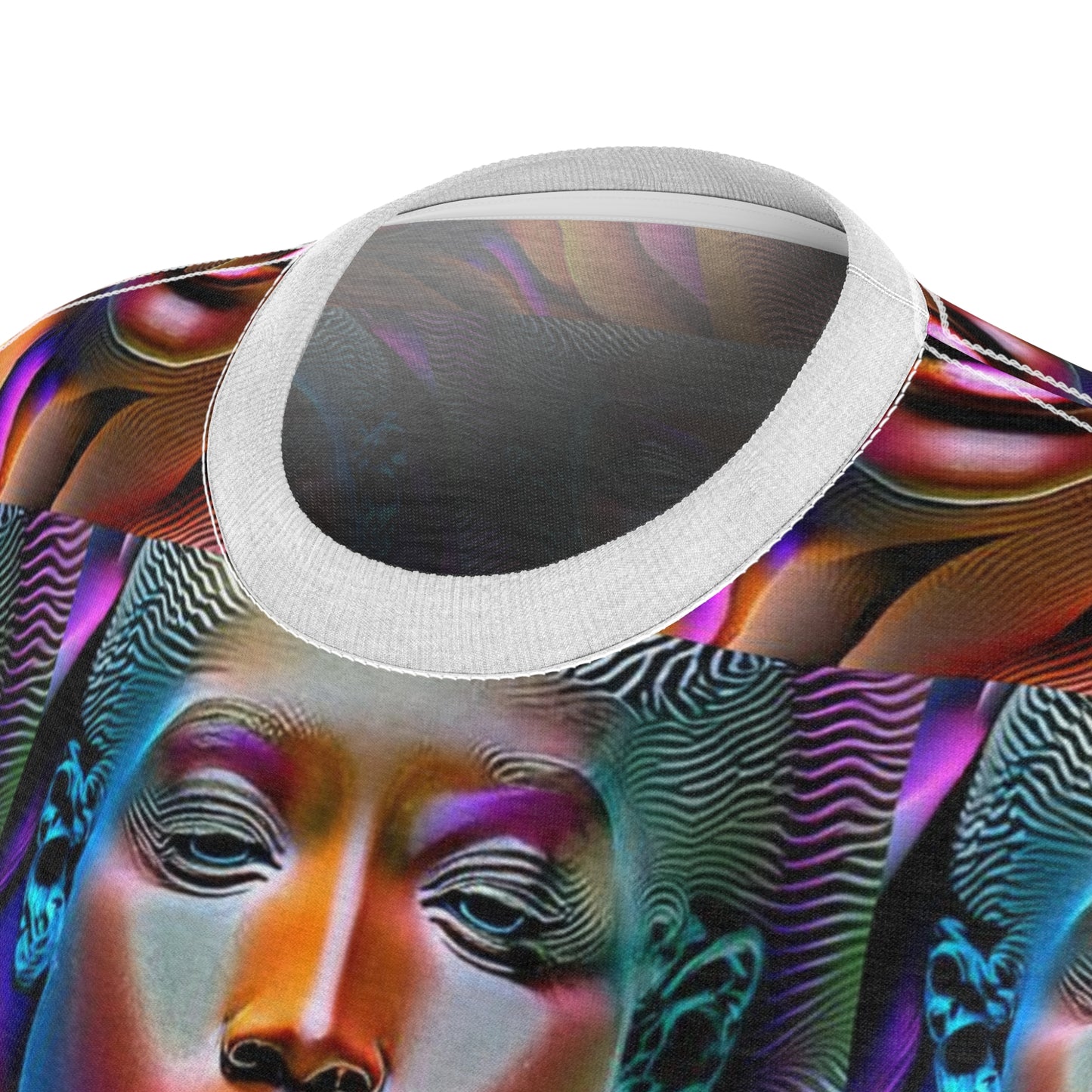 Women's Cut & Sew Tee (AOP) Kukloso Space Face No 4 - Free Shipping