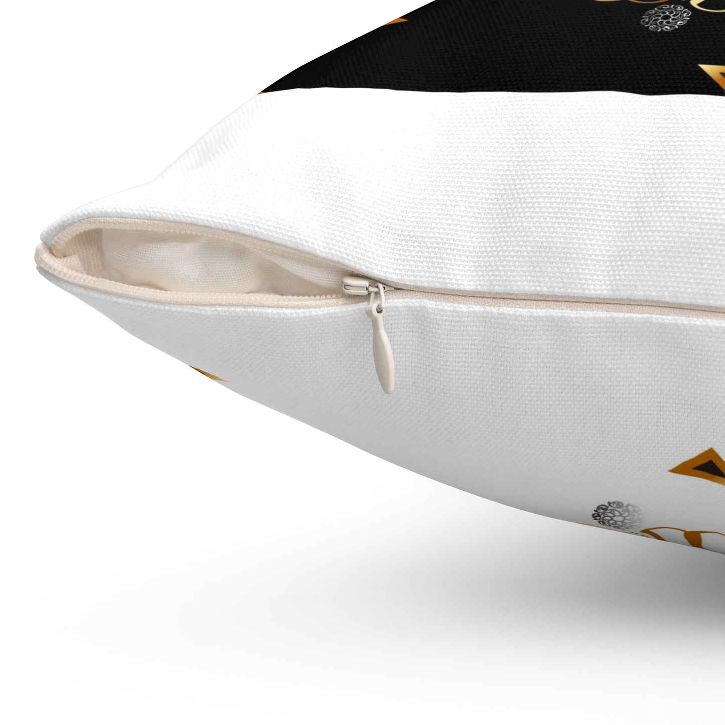 Spun Polyester Square Pillow Kukloso Ancient Geometrica No 22 - Free Shipping