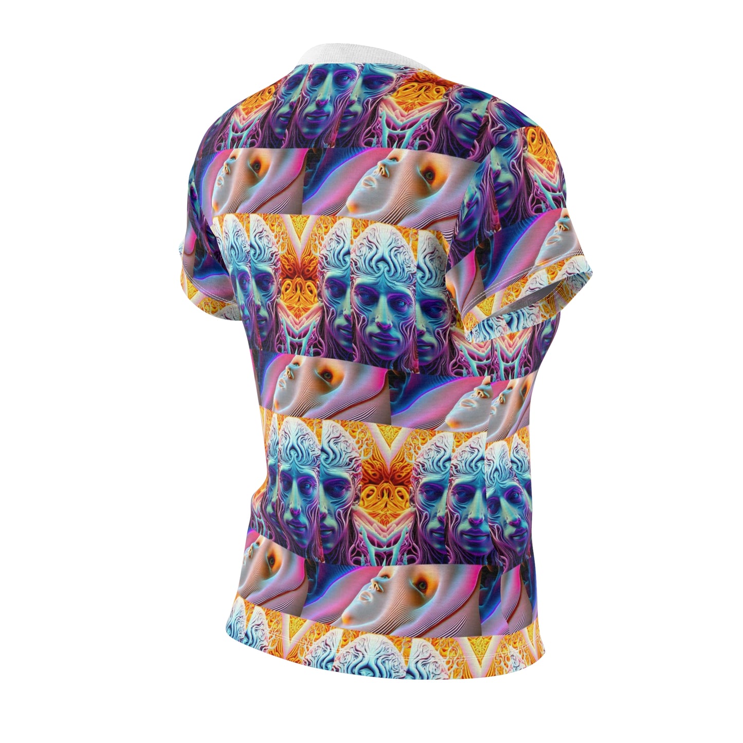 Women's Cut & Sew Tee (AOP) Kukloso Space Face No 10 - Free Shipping