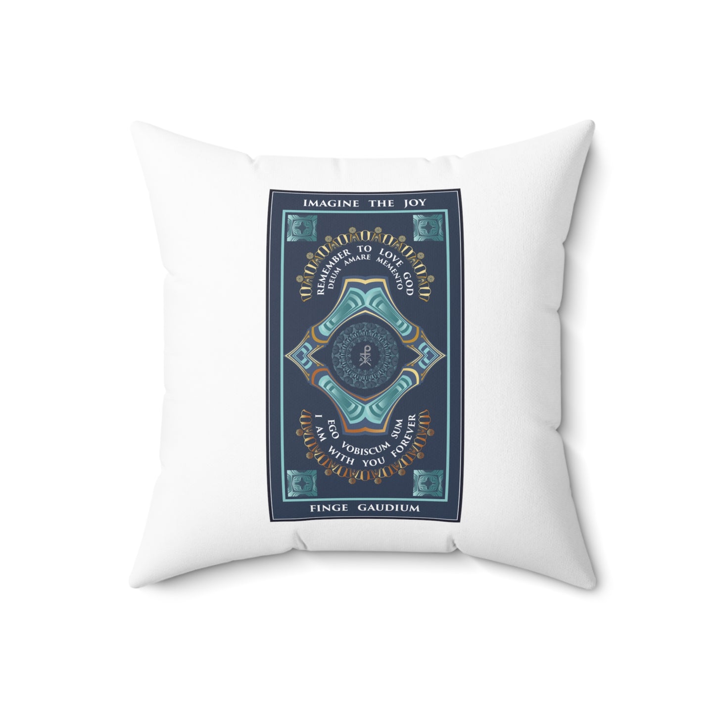 Spun Polyester Square Pillow Forever Stamp/ Imagine The Joy - Free Shipping