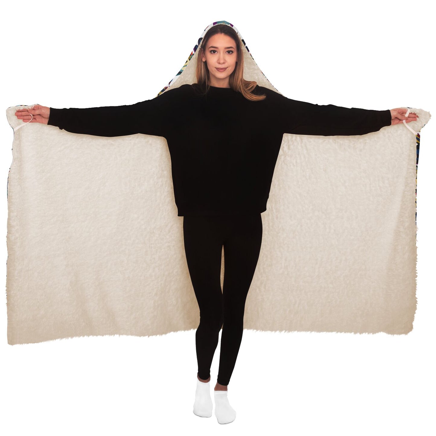 Hooded Blanket - AOP Kukloso The Couple Pattern No 6 - Free Shipping