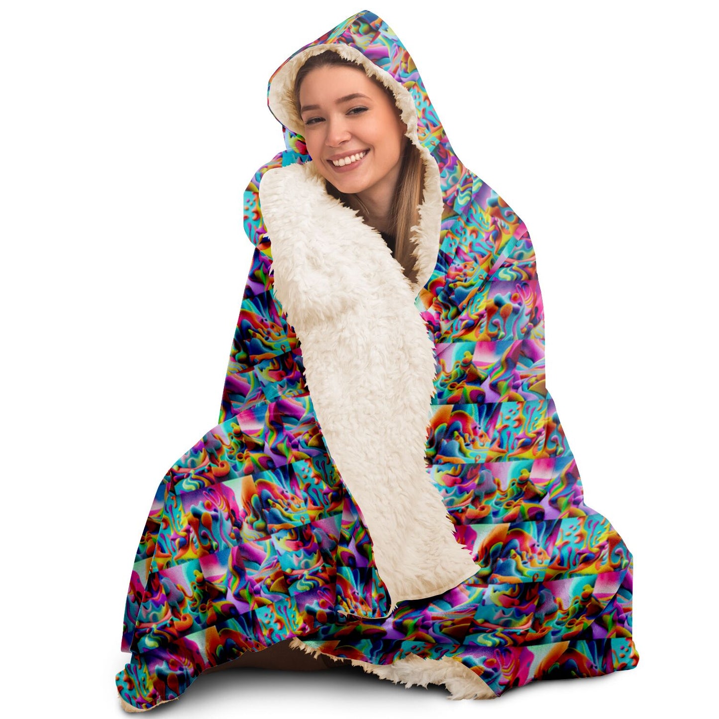 Hooded Blanket - AOP Kukloso Got Color Extra Small Pattern - Free Shipping
