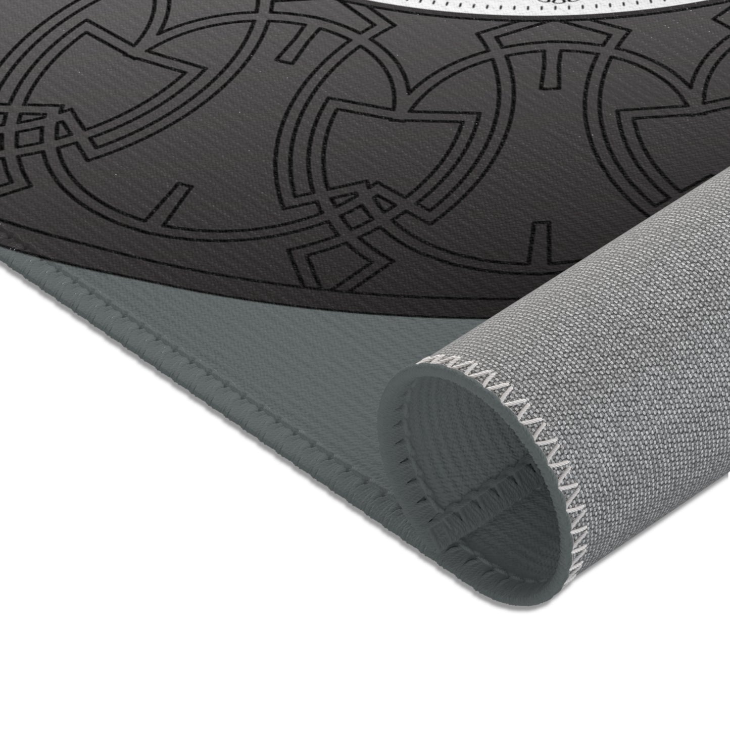 Area Rugs Kukloso OVC No 4288 Silver Mandala - Free Shipping