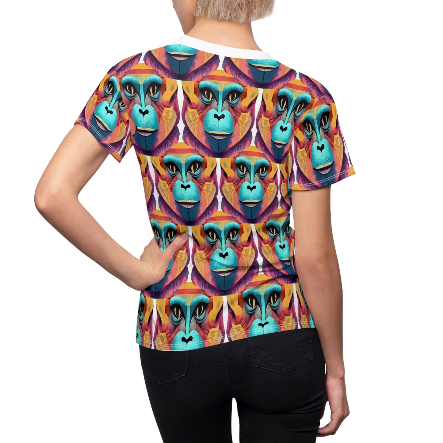 Women's Cut & Sew Tee (AOP) Kukloso Cubist Mr. Monkey - Free Shipping