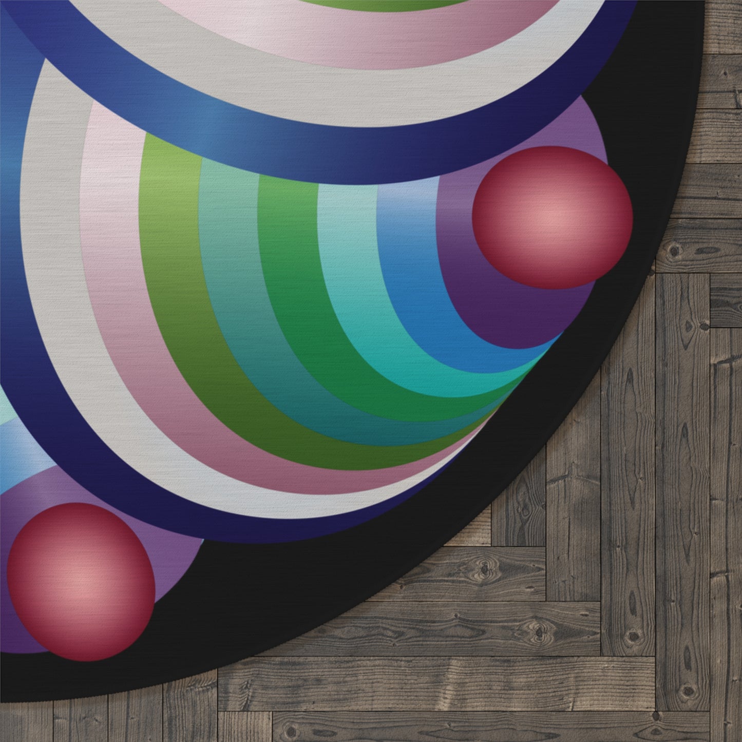 Round Rug Kukloso Ice Cream Swirls No 8 Free Shipping