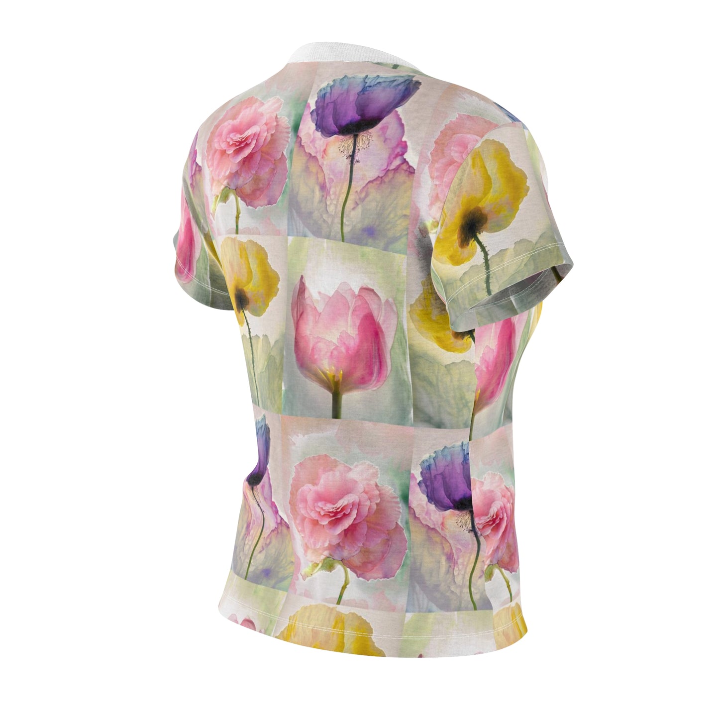 Women's Cut & Sew Tee (AOP) Kukloso Watercolor Florals Large Pattern - Free Shipping
