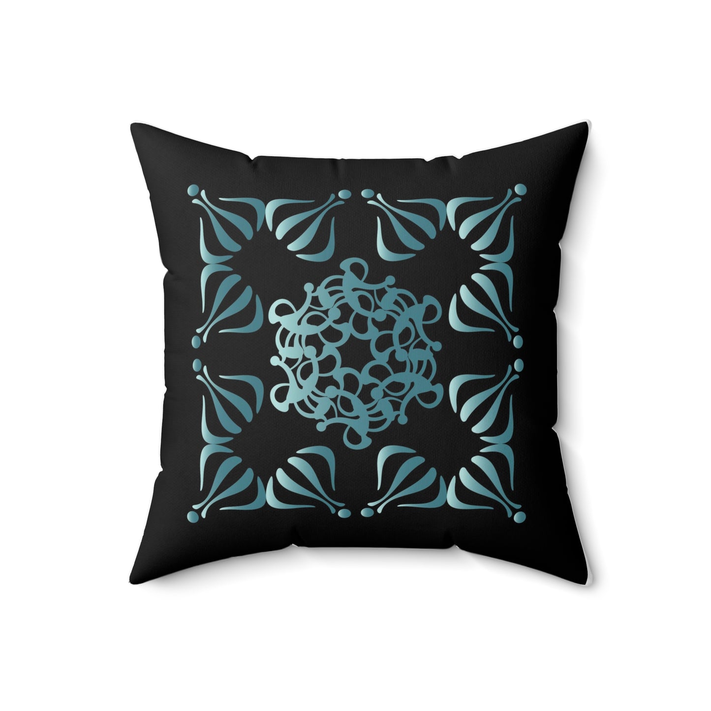 Spun Polyester Square Pillow Kukloso Ancient Geometrica No 28 - Free Shipping