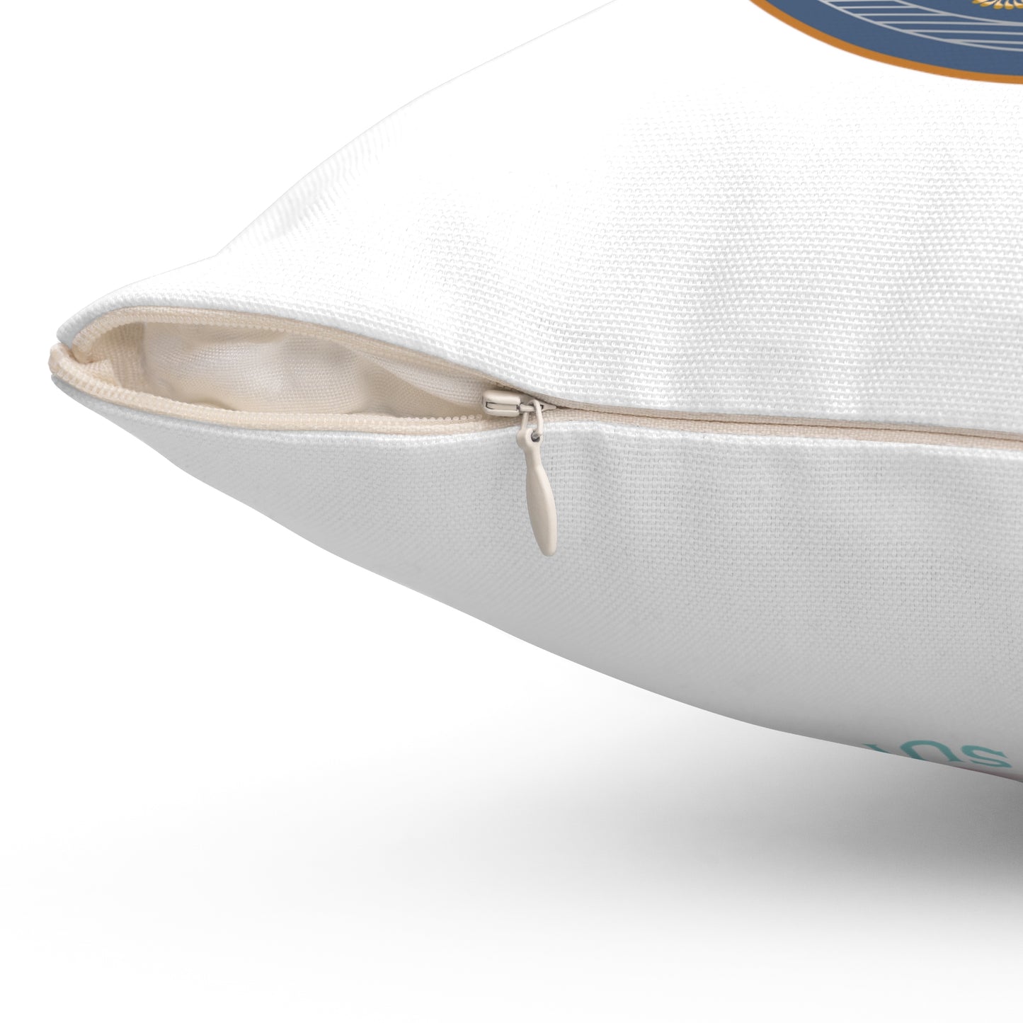 Spun Polyester Square Pillow Kukloso Dominus Patri / "I Am Always With You" - Free Shipping