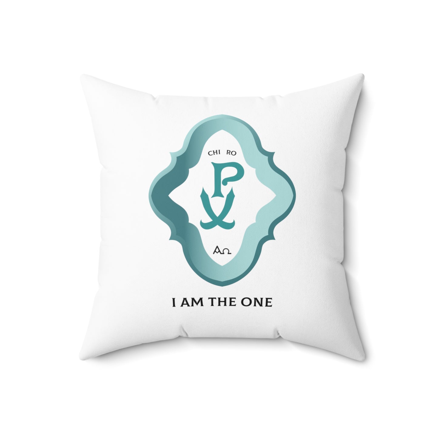 Spun Polyester Square Pillow PX Christogram, Two Designs - Free Shipping