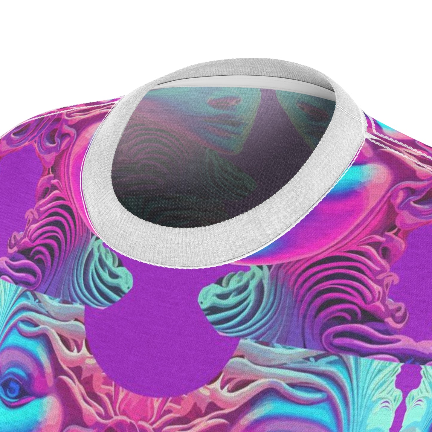 Women's Cut & Sew Tee (AOP) Kukloso Space Face No 14 - Free Shipping