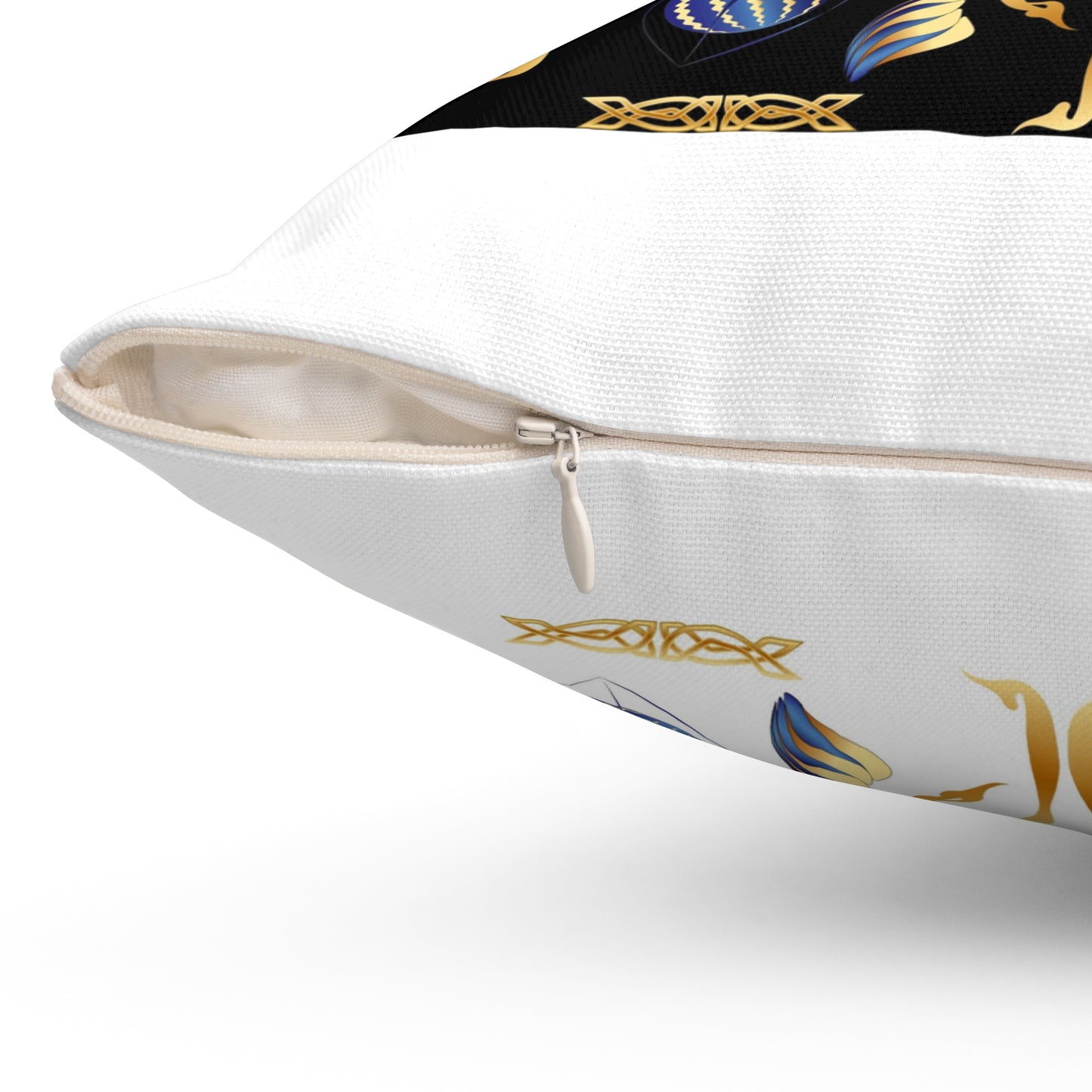 Spun Polyester Square Pillow Kukloso Ancient Geometrica No 21- Free Shipping