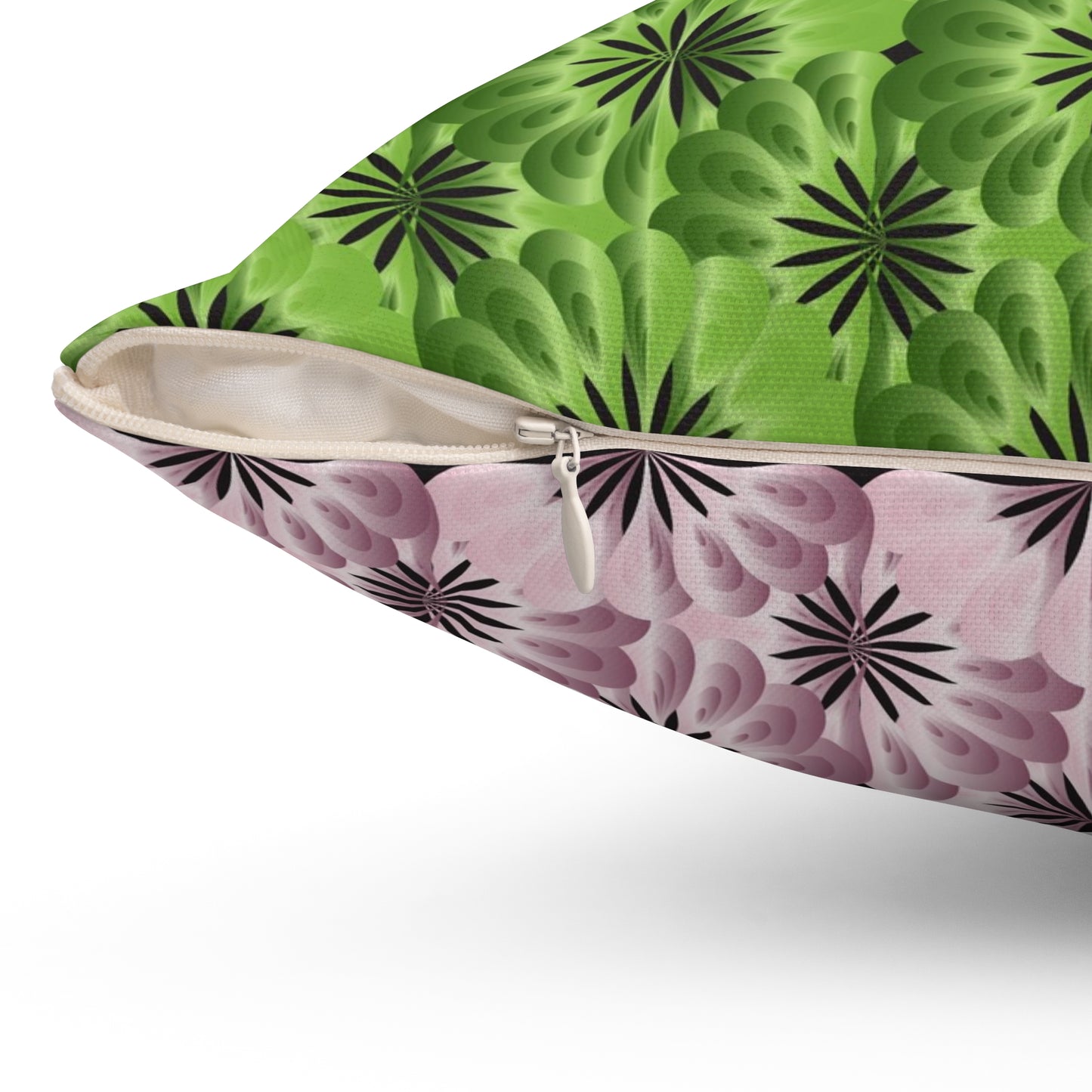 Spun Polyester Square Pillow Kukloso Fleurons No 44 - Free Shipping