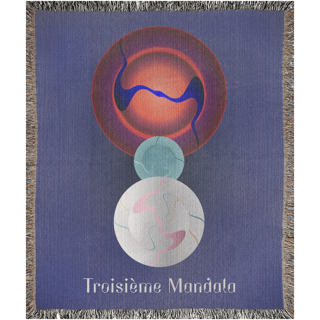 Woven Blankets Kukloso Kuklos No 4426 'Troisieme Mandala'- Free Shipping
