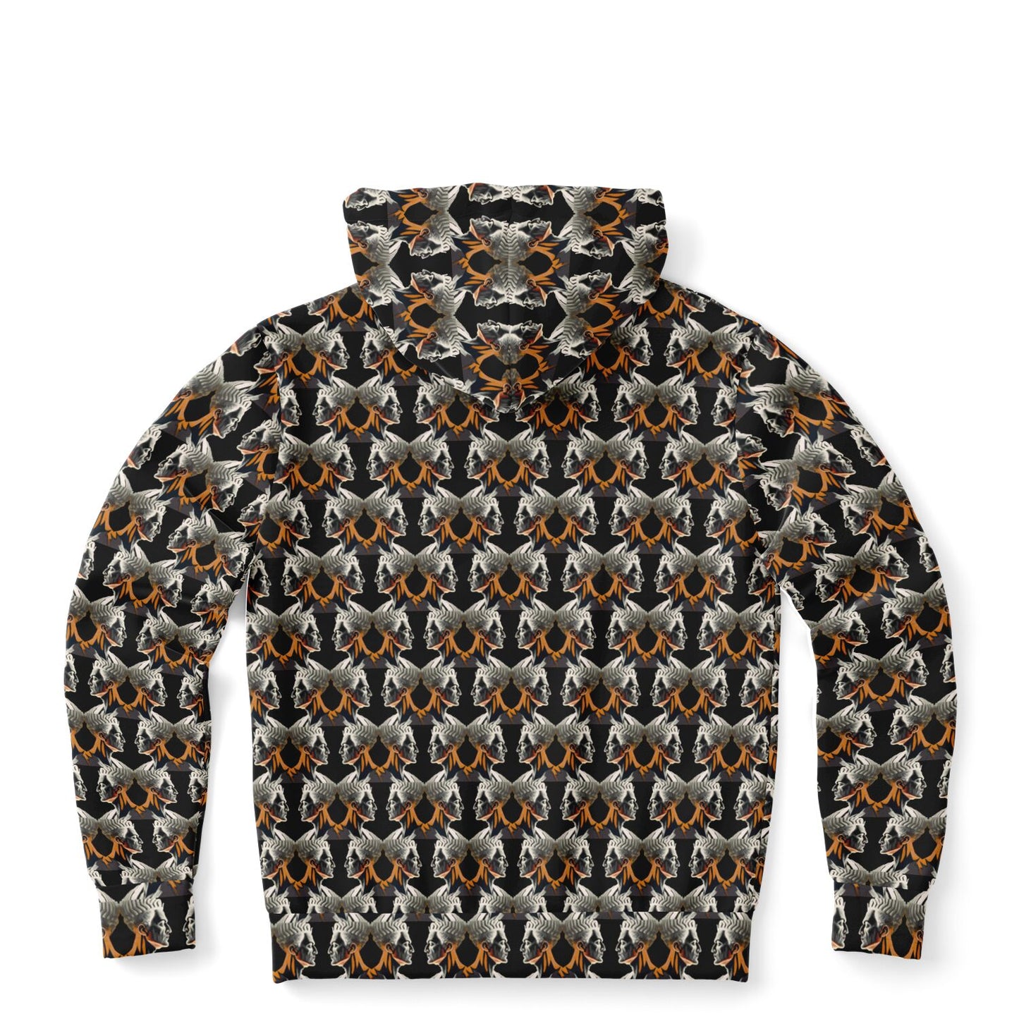 Fashion Zip-Up Hoodie - AOP Kukloso Cubist Faces No 2 - Free Shipping