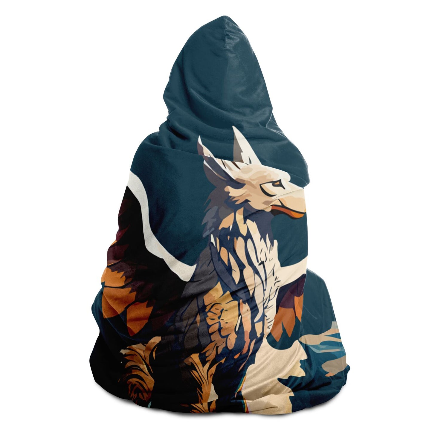 Hooded Blanket - AOP Kukloso The Winged Griffin No 1 - Free Shipping
