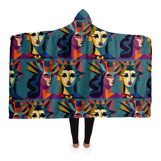 Hooded Blanket - AOP Kukloso The Couple Pattern No 5 - Free Shipping