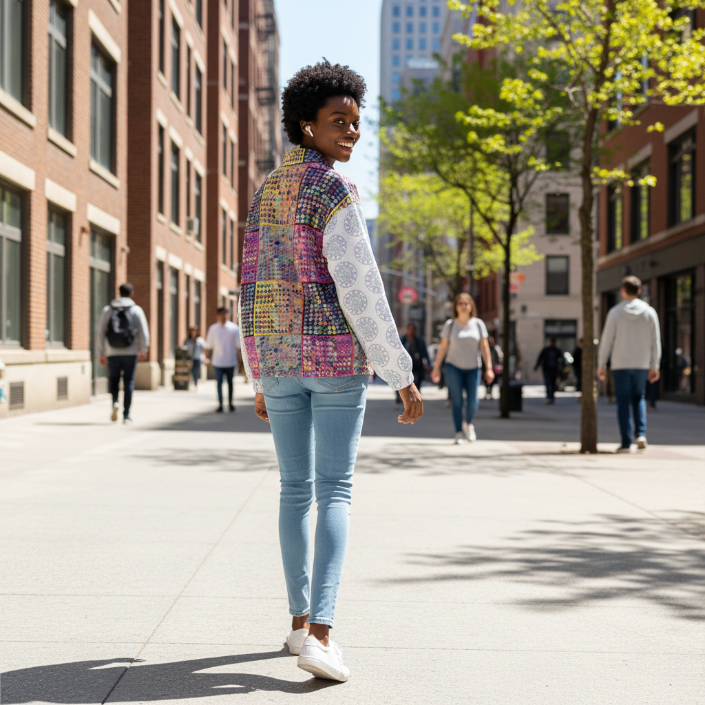 AOP Unisex Casual Lapel Jacket Kukloso Mandala No 32