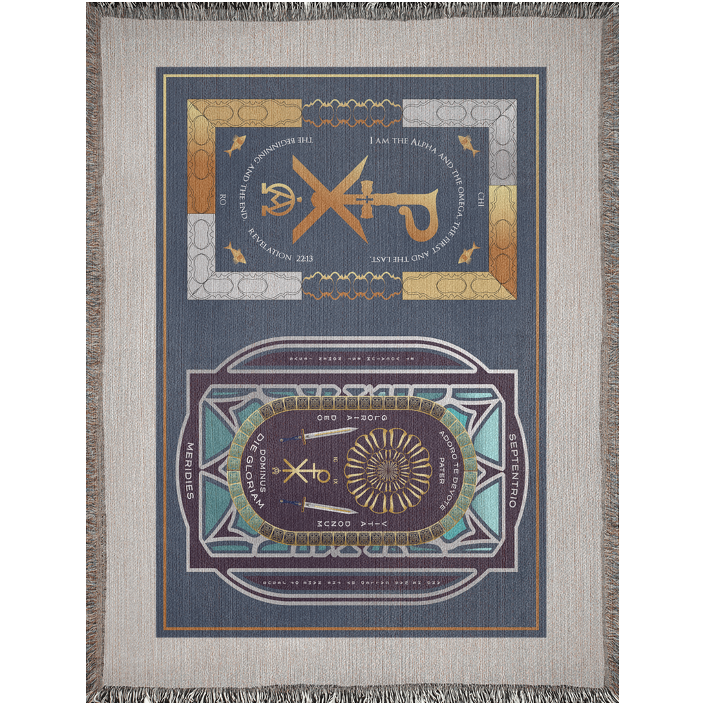 Woven Blankets Kukloso Revelation 22:13, Adoro Te Devote - Free Shipping