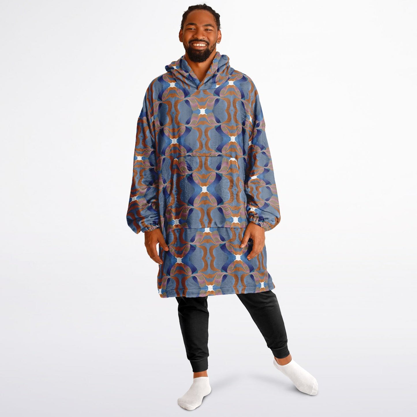 Snug Hoodie Economy - AOP Kukloso Ice Cream Swirls No 45 - Free Shipping