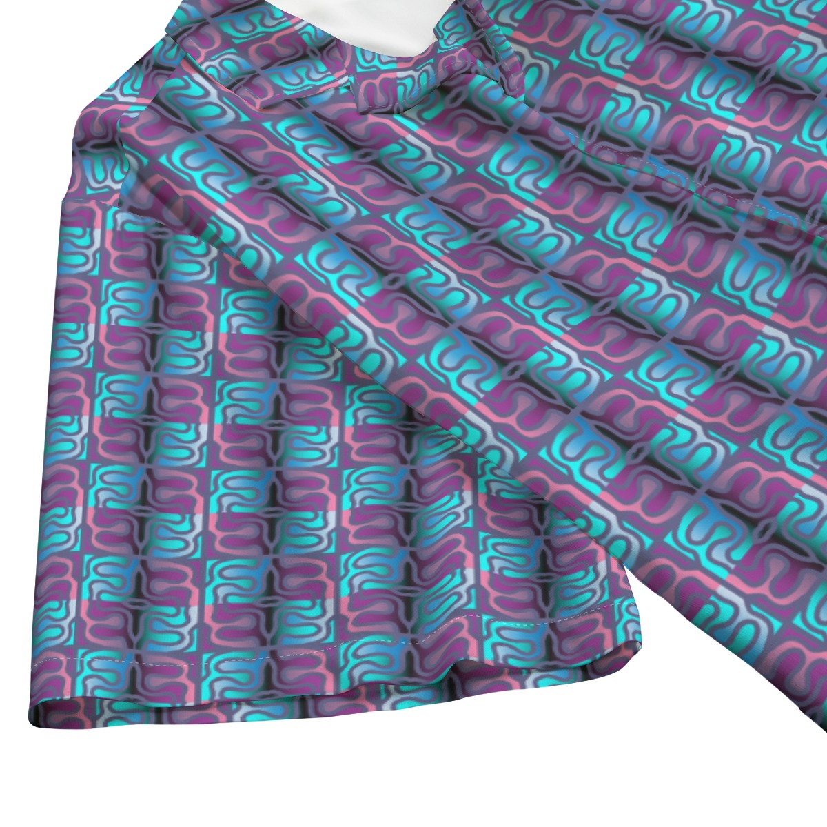 AOP Men's Hawaiian Rayon Shirt Kukloso Geo No 125
