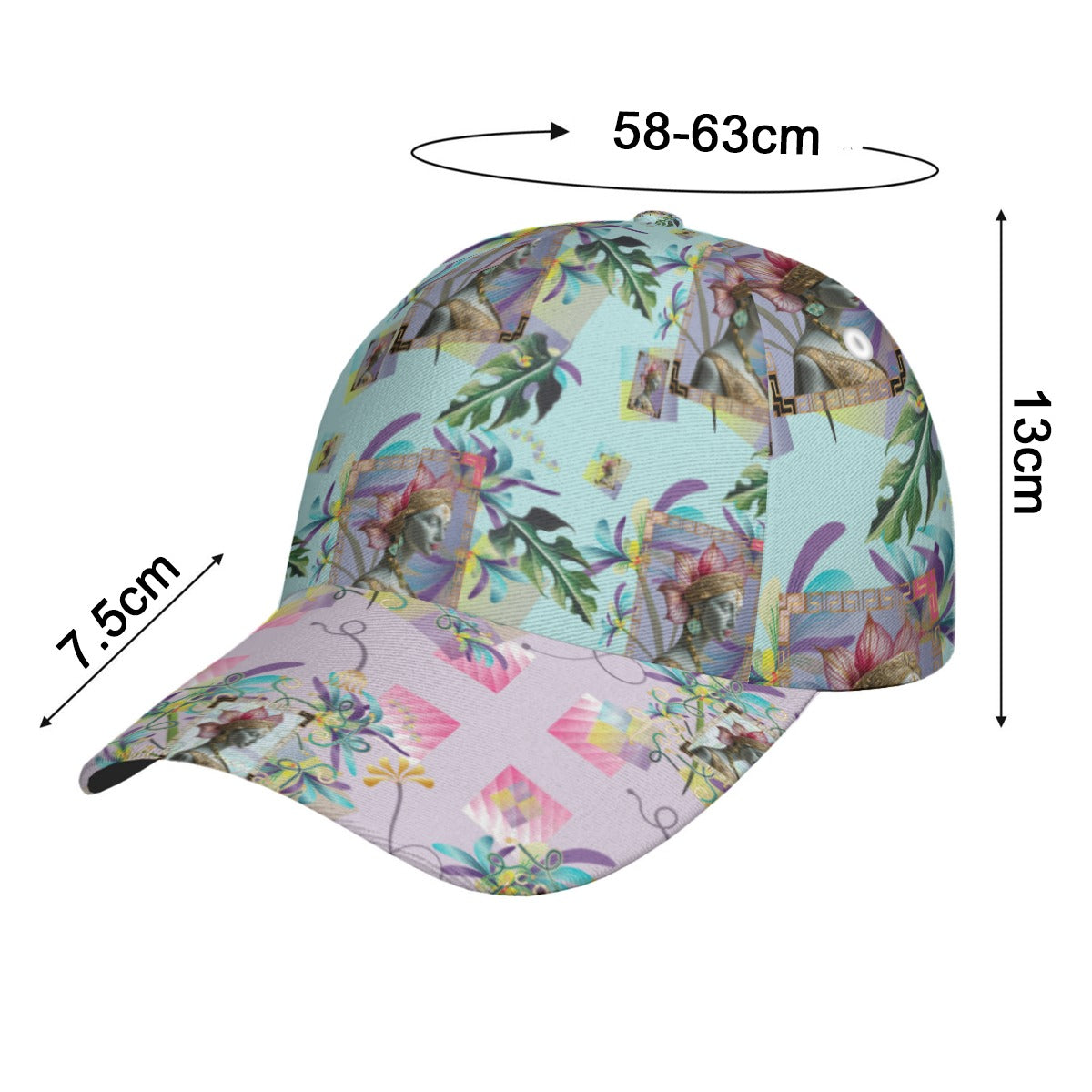 All-Over Print Unisex Peaked Cap With Box Kukloso Geo Abstract No 250