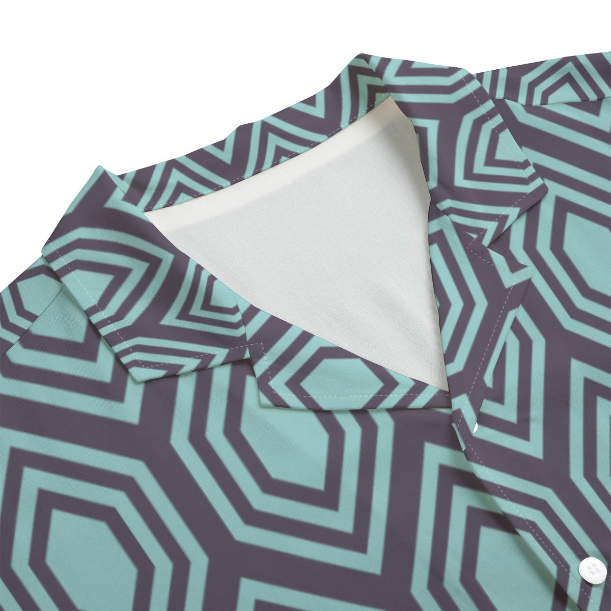 AOP Men's Hawaiian Rayon Shirt Kukloso Geo No 549