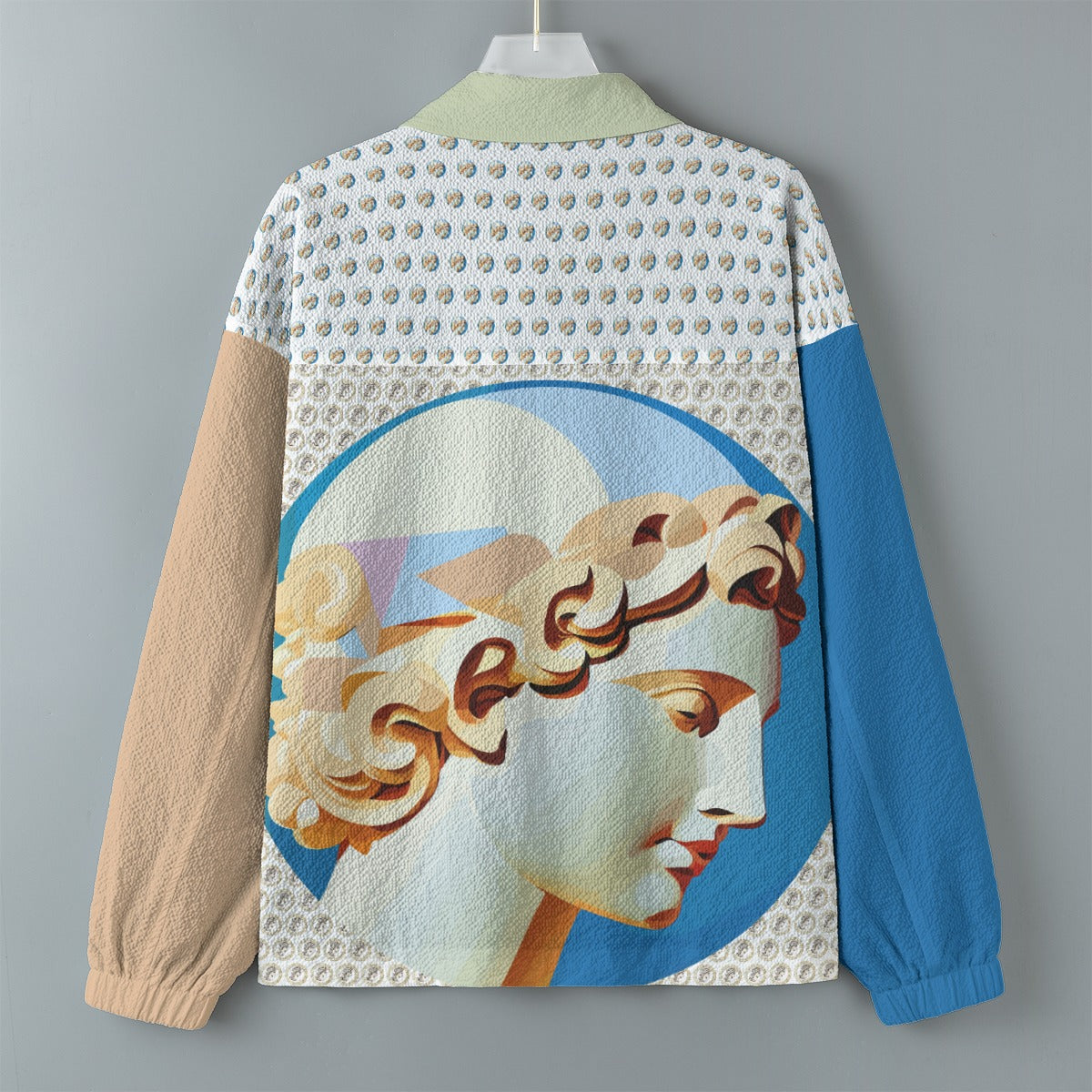 AOP Unisex Casual Lapel Jacket Kukloso Greek Lives No 1