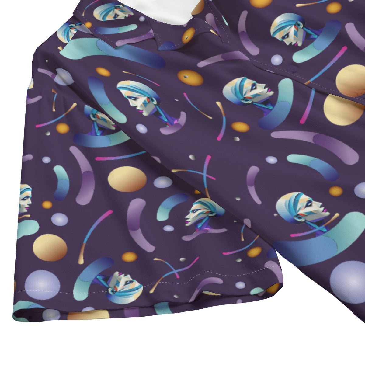 AOP Men's Hawaiian Rayon Shirt Kukloso Abstracticon No 16