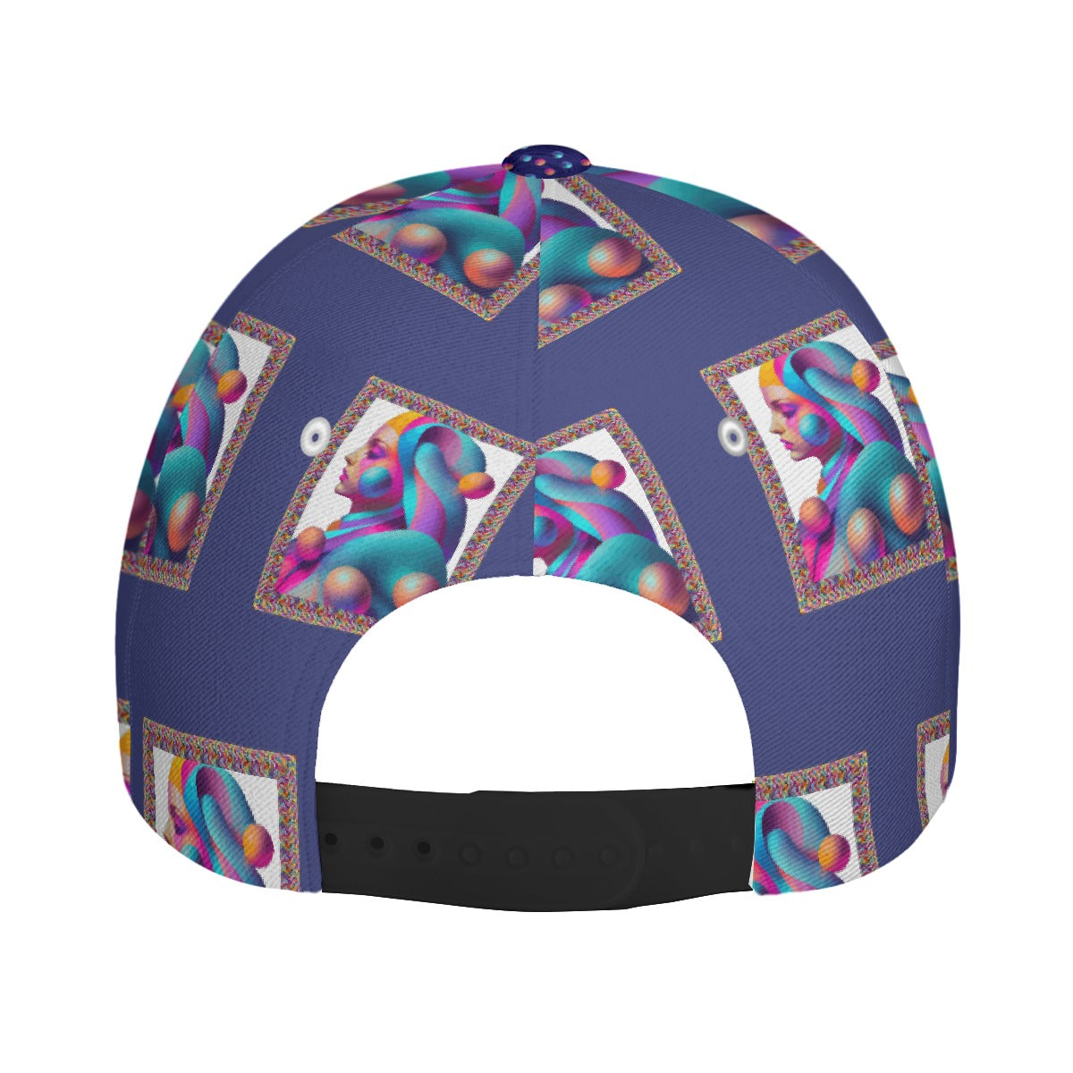 All-Over Print Unisex Peaked Cap With Box Kukloso Geo Abstract No 402