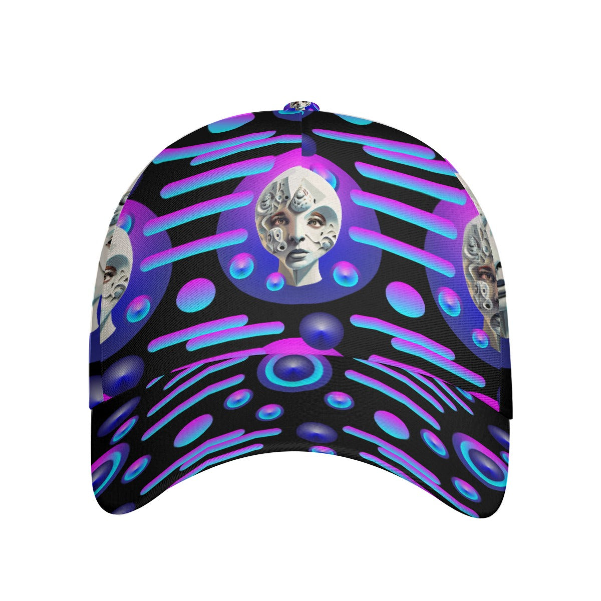 All-Over Print Unisex Peaked Cap With Box Kukloso Geo Abstract No 291