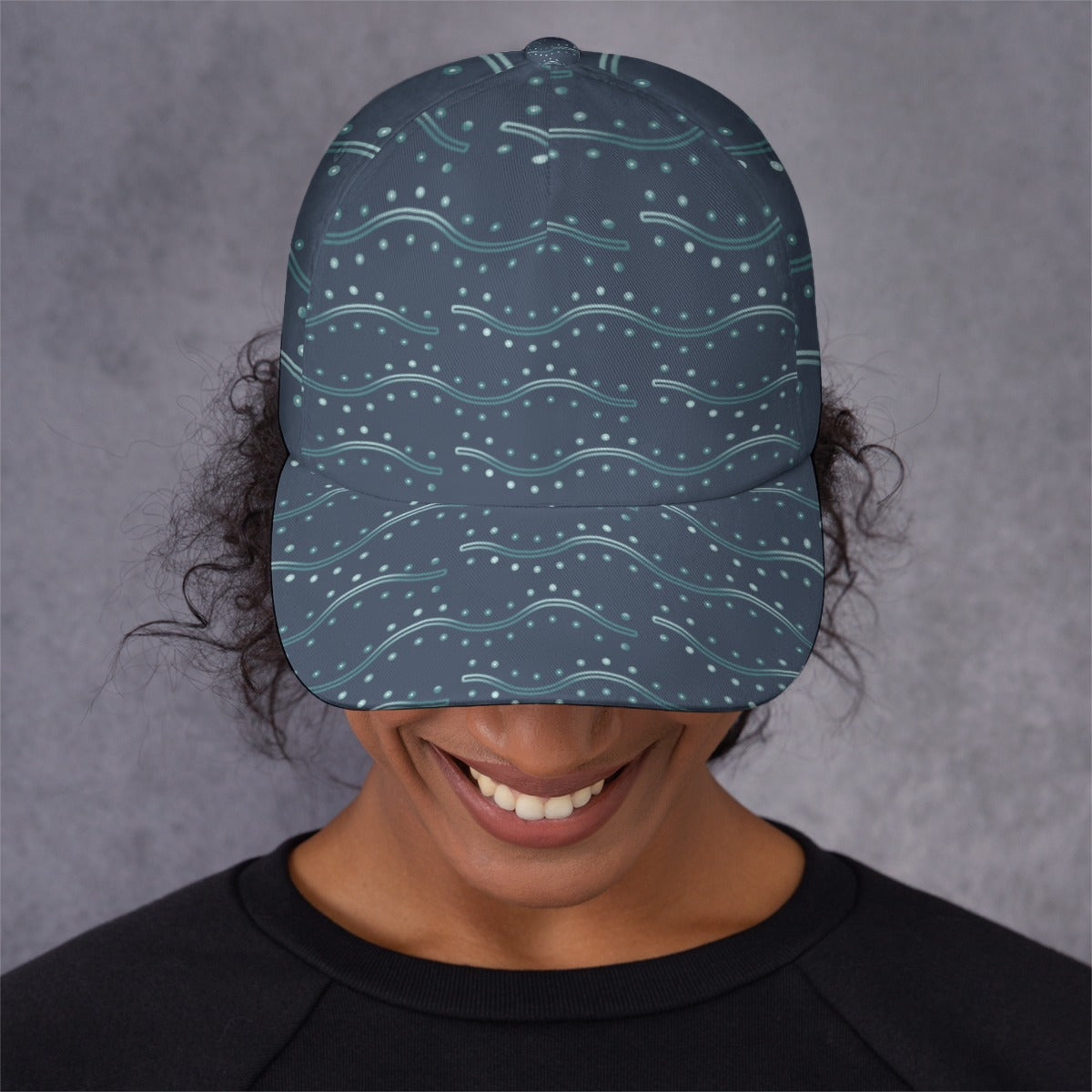 All-Over Unisex Print Peaked Cap With Box Kukloso Abstract Geo No 40