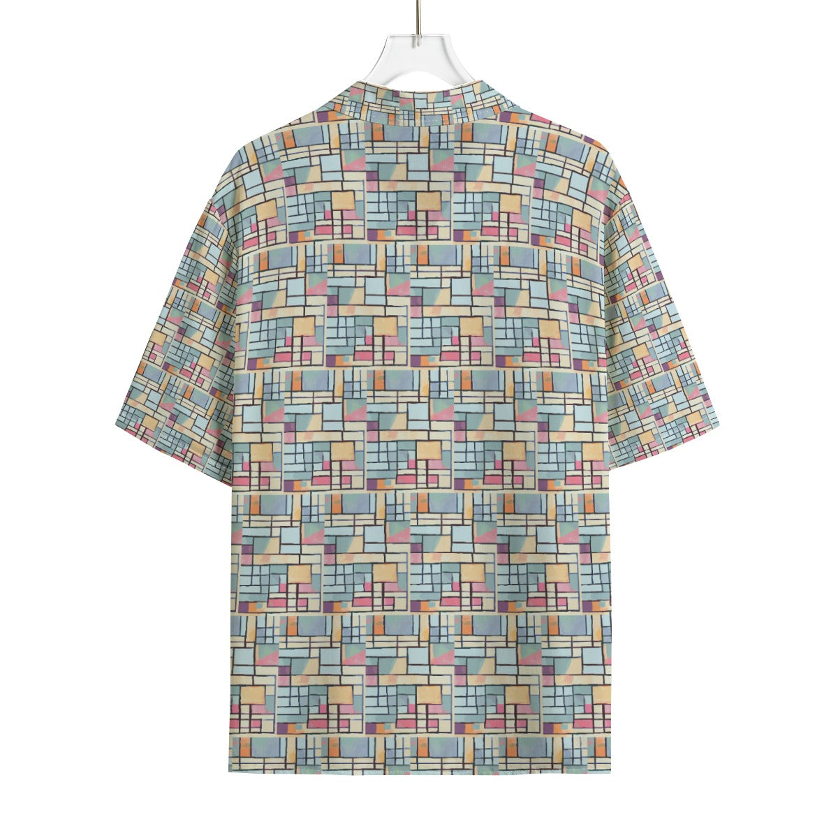 AOP Men's Hawaiian Rayon Shirt Kukloso Abstracticon No 27