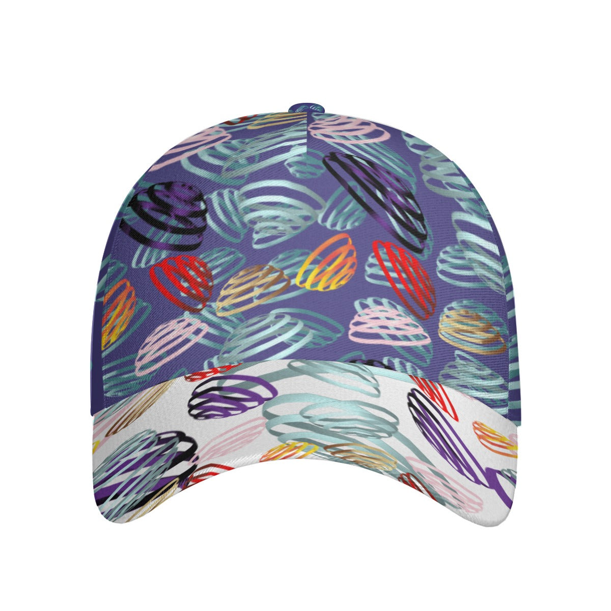 All-Over Unisex Print Peaked Cap With Box Kukloso Abstract Geo No 520