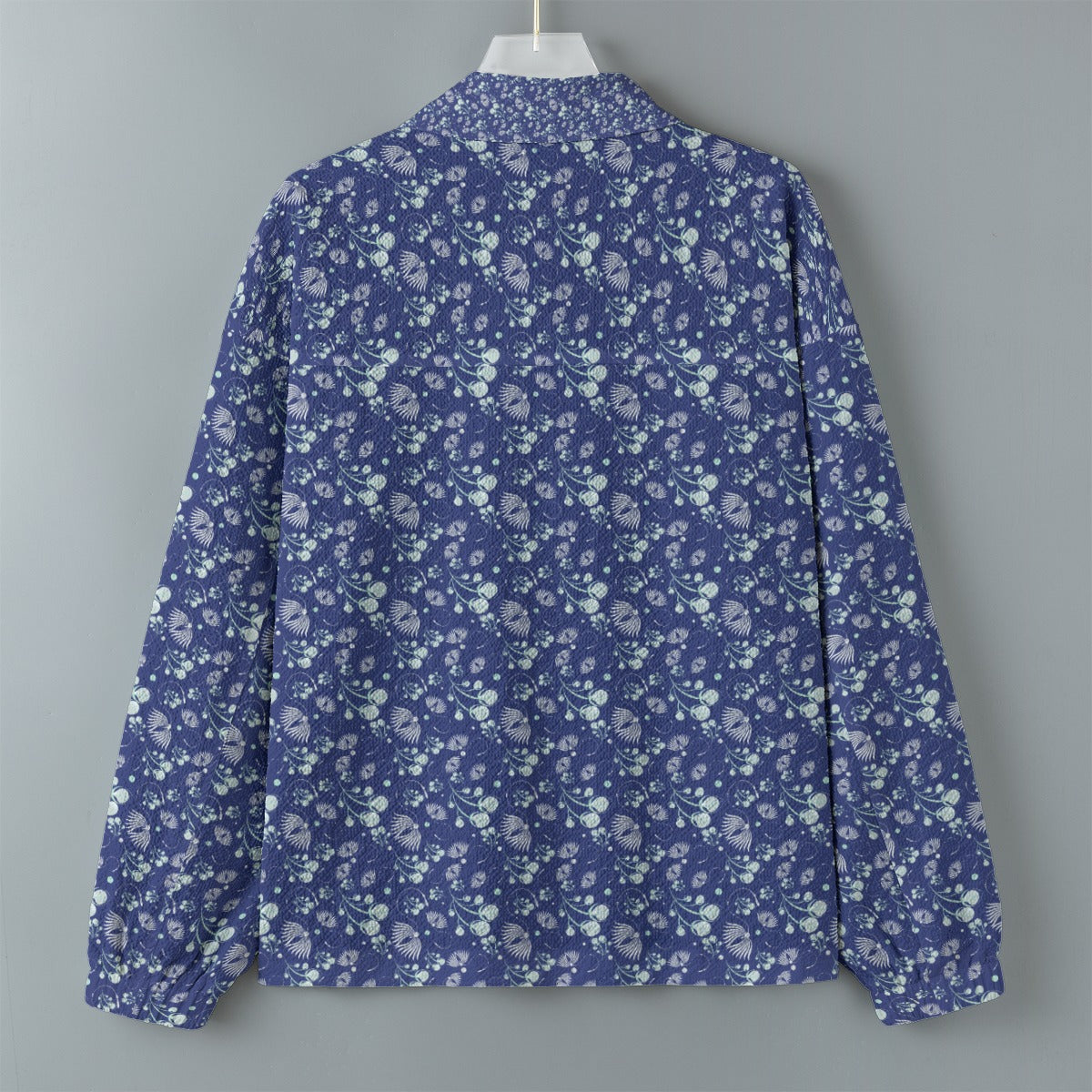 AOP Unisex Casual Lapel Jacket Kukloso Patchwork Collage No 47